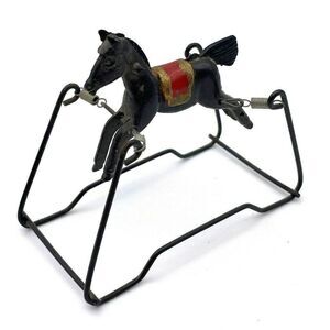 Vintage Dollhouse Rocking Horse Bouncy Horse Miniature HTF